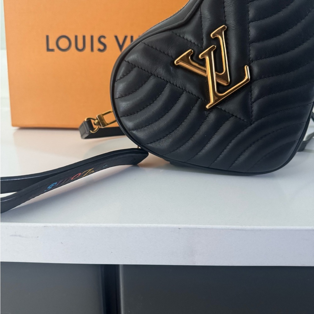 Louis Vuitton Black Heart Clutch with Gold Accents - Picture 8 of 9